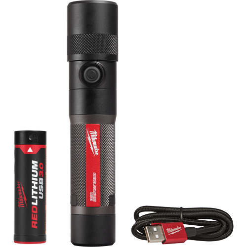 1100L Twist Focus Flashlight, LED, 1100 Lumens, Rechargeable Batteries Ontario Packaging