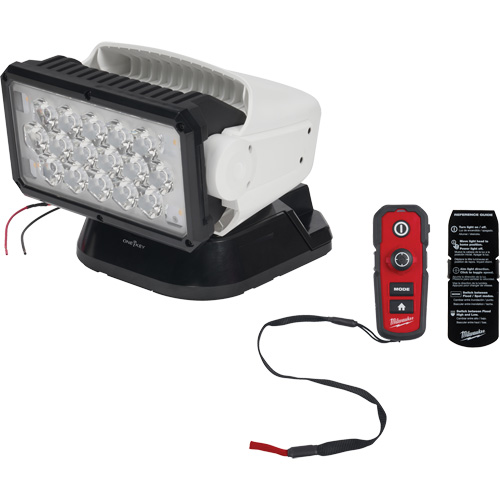 Utility Remote Control Search Light, LED, 4250 Lumens Ontario Packaging