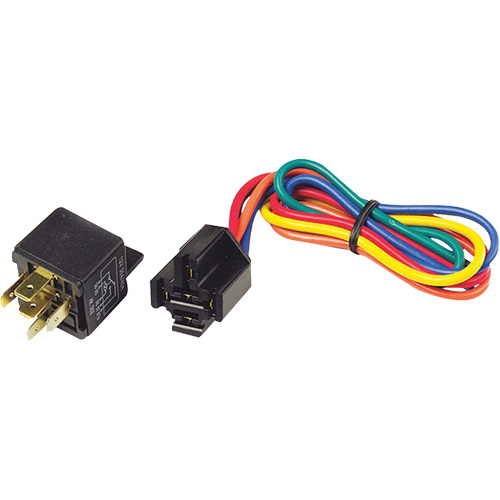 12V 5-Pin Relay & Pigtail Assembly with Mounting Bracket Ontario Packaging