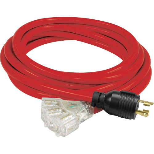 Generator Extension Cord with Tritap, STW, 10 AWG, 3 Outlet(s), 25' Ontario Packaging