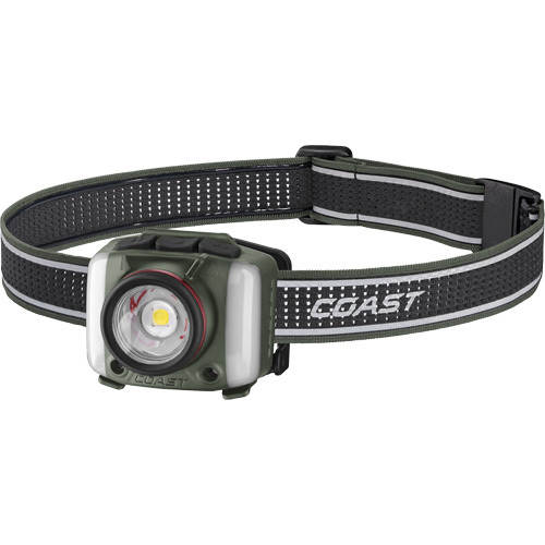 FL97R Tri-Colour Headlamp with Twist Focus & Voice Activation, LED, 830 Lumens, 2 Hrs. Run Time, Rechargeable Batteries Ontario Packaging