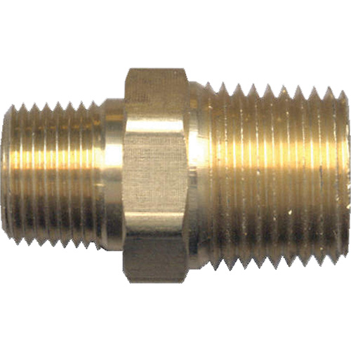 Mamelon de r&eacute;duction hexagonal, Laiton, 1/2" x 3/8", NPT x NPT Ontario Packaging