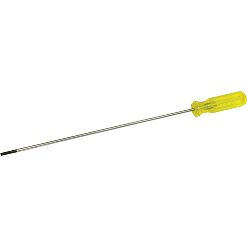 Tournevis &agrave; fente d'&eacute;lectricien, Tige de 3/16", Ronde, 15-1/2" lo, Prise en Plastique Ontario Packaging