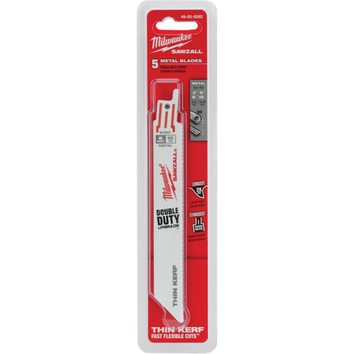 Lame de scie pour m&eacute;tal Sawzall, Bim&eacute;tal, 10 Dents par pouce, 6" lo Ontario Packaging