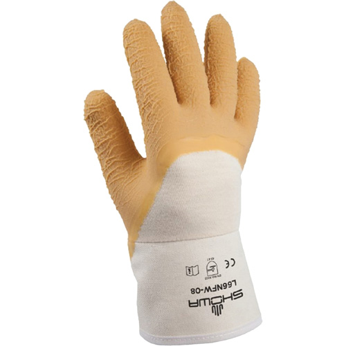 Gants pour usage g&eacute;n&eacute;ral L66NFW, 8/Petit, R&ecirc;vetement Latex de caoutchouc, Enveloppe en Coton Ontario Packaging