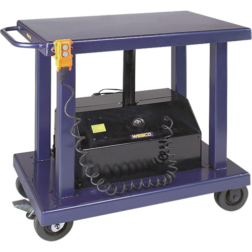 Hydraulic Lift Table, Steel, 24" W x 36" L, 2000 lbs. Capacity Ontario Packaging