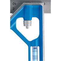 True Blue&reg; Combination Square, 12" L, 1/16" Graduations, Steel, Plain Ontario Packaging