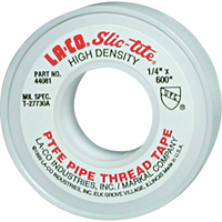 Slic-Tite&reg; PTFE Thread Tape, 300" L x 1/2" W, White Ontario Packaging