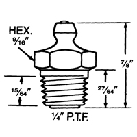 Fitting, 1/4"-18 Thread Ontario Packaging