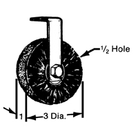 Brosses plates, rondes ou Roto Ontario Packaging