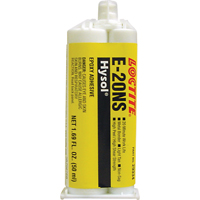 Hysol E-20NS Epoxy, Two-Part, Dual Cartridge, 120 g., Tan Ontario Packaging