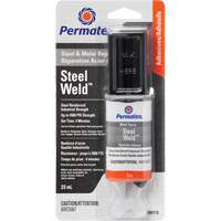 Colle &eacute;poxyde Steel Weld, 25 ml, Seringue, Deux composants, Gris Ontario Packaging
