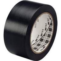 Ruban en vinyle pour travaux g&eacute;n&eacute;raux 764, 25,4 mm (1") la x 32,9 m (108') lo, 5 mils, Noir Ontario Packaging