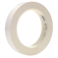 471 Vinyl Tape, 25.4 mm (1") W x 32.9 m (108') L, 5.3 mils, White Ontario Packaging