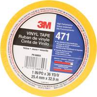 471 Vinyl Tape, 25.4 mm (1") W x 32.9 m (108') L, 5.2 mils, Yellow Ontario Packaging