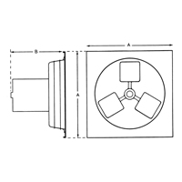 Ventilateur d'&eacute;chappement 12" s&eacute;rie panneau 1SP Ontario Packaging