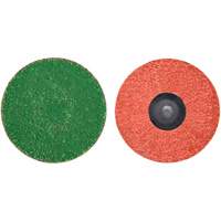 Zirc Plus Quick-Change Cloth Disc, 3" Dia., 120 Grit, Zirconia Alumina Ontario Packaging