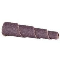 Cartouche de bande abrasive conique ALO, 80 Grain, 3/4" dia., Oxyde d'aluminium, 1-1/2" lo, 3/16" Dimension de l'arbre Ontario Packaging
