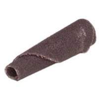 Cartouche de bande abrasive conique ALO, 60 Grain, 3/16" dia., Oxyde d'aluminium, 1" lo, 1/8" Dimension de l'arbre Ontario Packaging