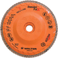 Disque &agrave; lamelles Enduro-Flex, 4-1/2" x 5/8"-11, Type 27, Grain 80, Alumine de zirconium Ontario Packaging