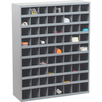 Armoires pour bacs de rangement en acier, 33-3/4" la x 12" p x 42" h, Gris Ontario Packaging