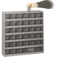 Armoires pour bacs de rangement ajustables, Acier, 36 tiroirs, 23-3/4" x 4-3/4" x 23-3/4", Gris Ontario Packaging