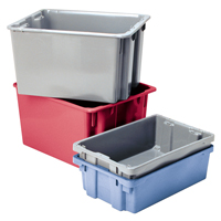 Contenants Stack-N-Nest Polylewton, 15,1" x 30,1" x 24", Bleu Ontario Packaging