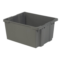 Contenants Stack-N-Nest Polylewton, 15,1" x 30,1" x 24", Gris Ontario Packaging