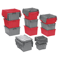 Flipak&reg; Polyethylene Plastic (PE) Distribution Containers, 19.7" x 11.8" x 7.3", Blue Ontario Packaging