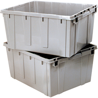 Nesting Container, 21.1" W x 17.7" D x 12" H, Grey CA480 | Ontario Packaging