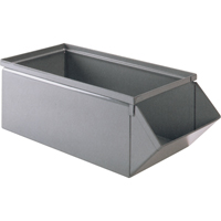 Bac en acier, Cap. 100 lb, 15" la x 24" p x 11" h, Bleu Ontario Packaging