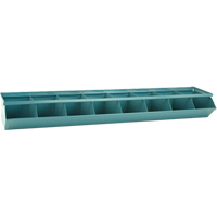 Bacs sectionnels superposables, Cap. 100 lb, 37" la x 8" p x 4-1/2" h, Bleu Ontario Packaging