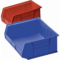 Plastic Bin, 8-1/4" W x 9" H x 18" D, Blue Ontario Packaging