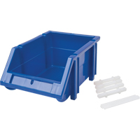 Bac empilable & &agrave; suspendre, 4-13/16" la, 3-3/16" h x 7-1/8" p, Bleu Ontario Packaging