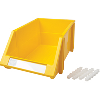 Stack & Hang Bin, 8-3/16" W x 6-3/16" H x 14" D, Yellow Ontario Packaging