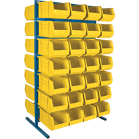 Double-Sided Stationary Bin Rack, 36" W x 24" D x 61" H, 56 Bins CB372 | Ontario Packaging