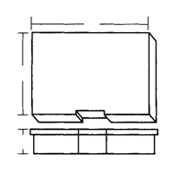 Compartment Case, Plastic, 15-1/2" W x 11-3/4" D x 2-1/2" H, Grey Ontario Packaging