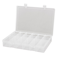 Compact Polypropylene Compartment Cases, 13-1/8" W x 9" D x 2-5/16" H, 18 Compartments Ontario Packaging