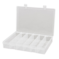 Compact Polypropylene Compartment Cases, 13-1/8" W x 9" D x 2-5/16" H, 6 Compartments CB507 | Ontario Packaging