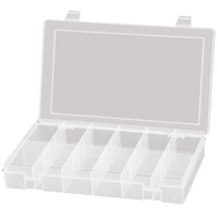 Compact Polypropylene Compartment Cases, 11" W x 6-3/4" D x 1-3/4" H, 12 Compartments CB509 | Ontario Packaging