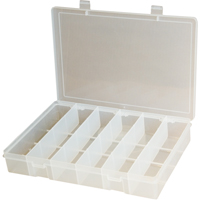 Compact Polypropylene Compartment Cases, 11" W x 6-3/4" D x 1-3/4" H, 6 Compartments CB513 | Ontario Packaging