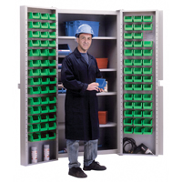 Armoire &agrave; combinaison avec porte creuse, 38" la x 24" p x 72" h, 4 tablettes Ontario Packaging
