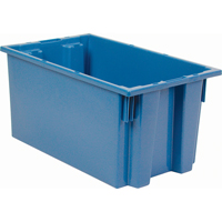 Contenants Stack & Nest, 9" x 18" x 11", Bleu Ontario Packaging