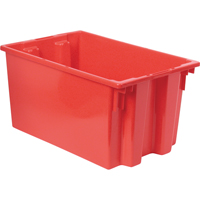 Stack & Nest Totes, 12" x 23.5" x 15.5", Red Ontario Packaging
