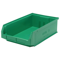 Giant Stacking Containers, 12.375" W x 19.75" D x 5.875" H, Green Ontario Packaging