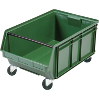 Mobile Giant Stacking Bin, 11-7/8" H x 18-3/8" W x 29" D, 150 lbs. Capacity, Green Ontario Packaging
