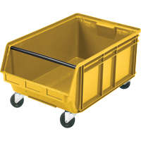 Mobile Giant Stacking Bin, 11-7/8" H x 18-3/8" W x 29" D, 150 lbs. Capacity, Yellow Ontario Packaging
