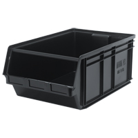 Recycled MAGNUM Bin, 11-7/8" H x 18-3/8" W x 29" D, 150 lbs. Capacity, Black Ontario Packaging