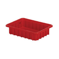 Contenants Divider Box, Poly&eacute;thyl&egrave;ne, 10,8" la x 8,3" p x 2,5" h, Rouge Ontario Packaging