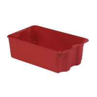 Contenants Stack-N-Nest Polylewton, 7,9" x 24" x 14,1", Rouge Ontario Packaging